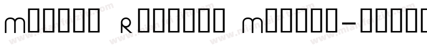 Manyou Reisyou Medium字体转换